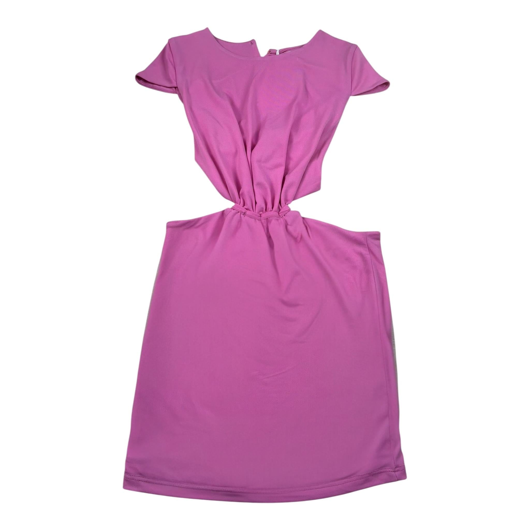 Lu Lu By Miss Grant Abito tinta unita Mezza Manica Magenta per Bambina LL3403 MAGENTA LU LU BY MISS GRANT 