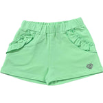 Liu Jo Short Tinta Unita con Logo per Neonata KA5083 VERDE LIU JO 