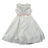 Les Gamins Abito Giromanica Tinta Unita con Cinturino per Bambina LG231020R BIANCO LES GAMINS 