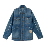N°21 Blue Buttoned Denim Jacket For Boys