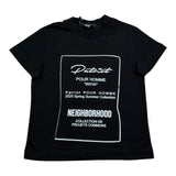 Patriot T-Shirt Girocollo Tinta Unita con Stampa per Neonato PTS006X NERO PATRIOT 