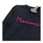 MARIUCCIA shirt girocollo tinta unita con stampa logo Nero per Neonata MBFW22T617 NERO MARIUCCIA 