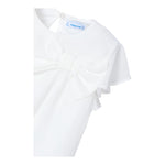 Mayoral Camicia Mezza Manica Tinta Unita per Bambina 3182 BIANCO MAYORAL 