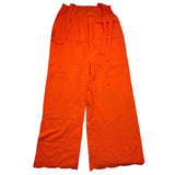 Mariuccia Palazzo Model Jumpsuit Solid Color In Orange Sangallo Lace For Girls