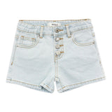 Vicolo Short Solid Color with Adjustable Waistband Blue for Girls