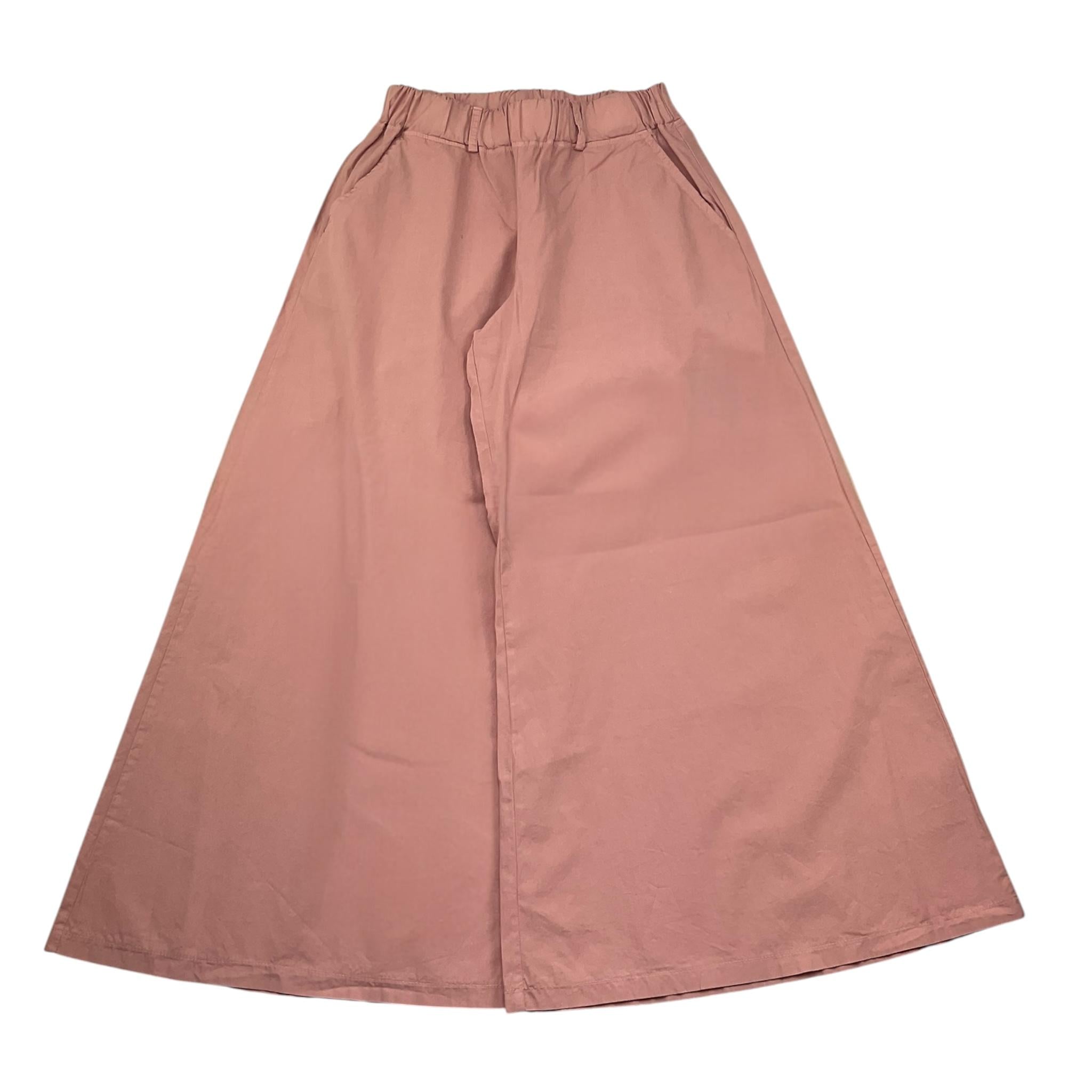 @Madilly Pantalone Tinta Unita Modello Palazzo per Bambina KODA ROSA @MADILLY 