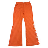 Gaelle Plain Flared Trousers With Orange Logo Print for Girls