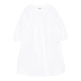 Simonetta Abit Manica Lunga Tinta Unita con Sampa per Bambina SW1B53L BIANCO SIMONETTA 