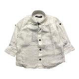 Never Too Long Sleeve Solid White Shirt For Baby