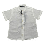 Please Camicia Mezza Manica Tinta Unita per Neonato CC37300B73 PANNA PLEASE 