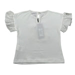 J.O. Milano T-Shirt Girocollo tinta unita con Stampa Bianco per Neonata 576P5N BIANCO J.O. MILANO 