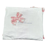 Miss Blumarine Coperta Tinta Unita con Ruches per Neonata MBL2394 BIANCO MISS BLUMARINE 