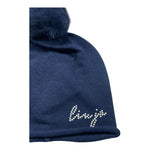 LIU JO cappello tinta unita con pon pon Blu per Bambina HF3047 BLU LIU JO 