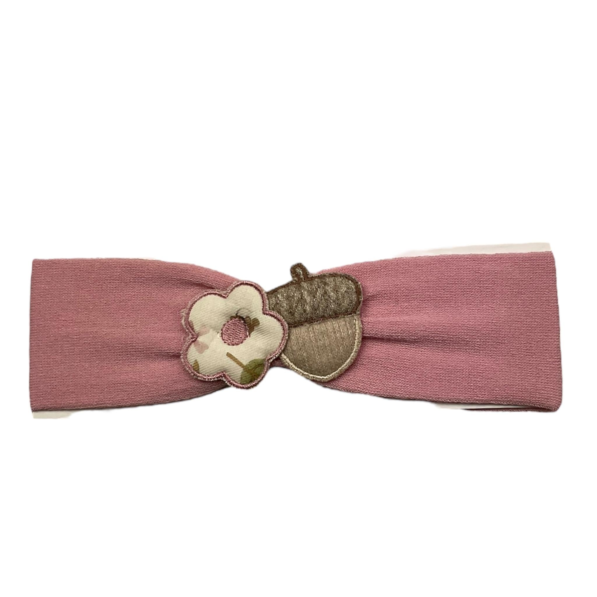 NINNAOH tutina tinta unita con applicazioni Rosa per Neonata I2499FA ROSA NINNAOH 