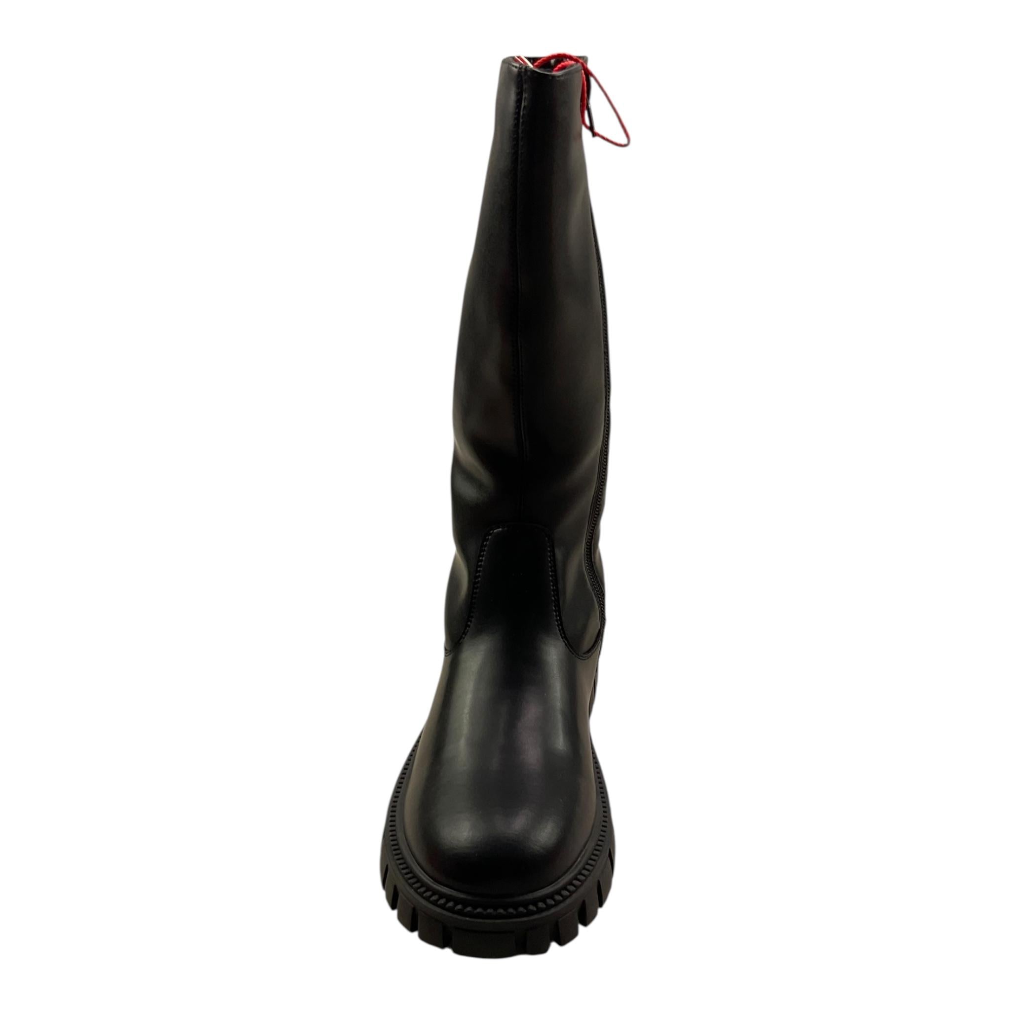 DIESEL stivale alto tinta unita con logo Nero per Bambina BC0573X NERO DIESEL 