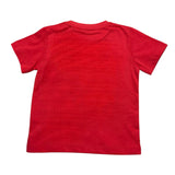 Cesare Paciotti Solid Color Crew Neck T-Shirt With Red Print For Newborns