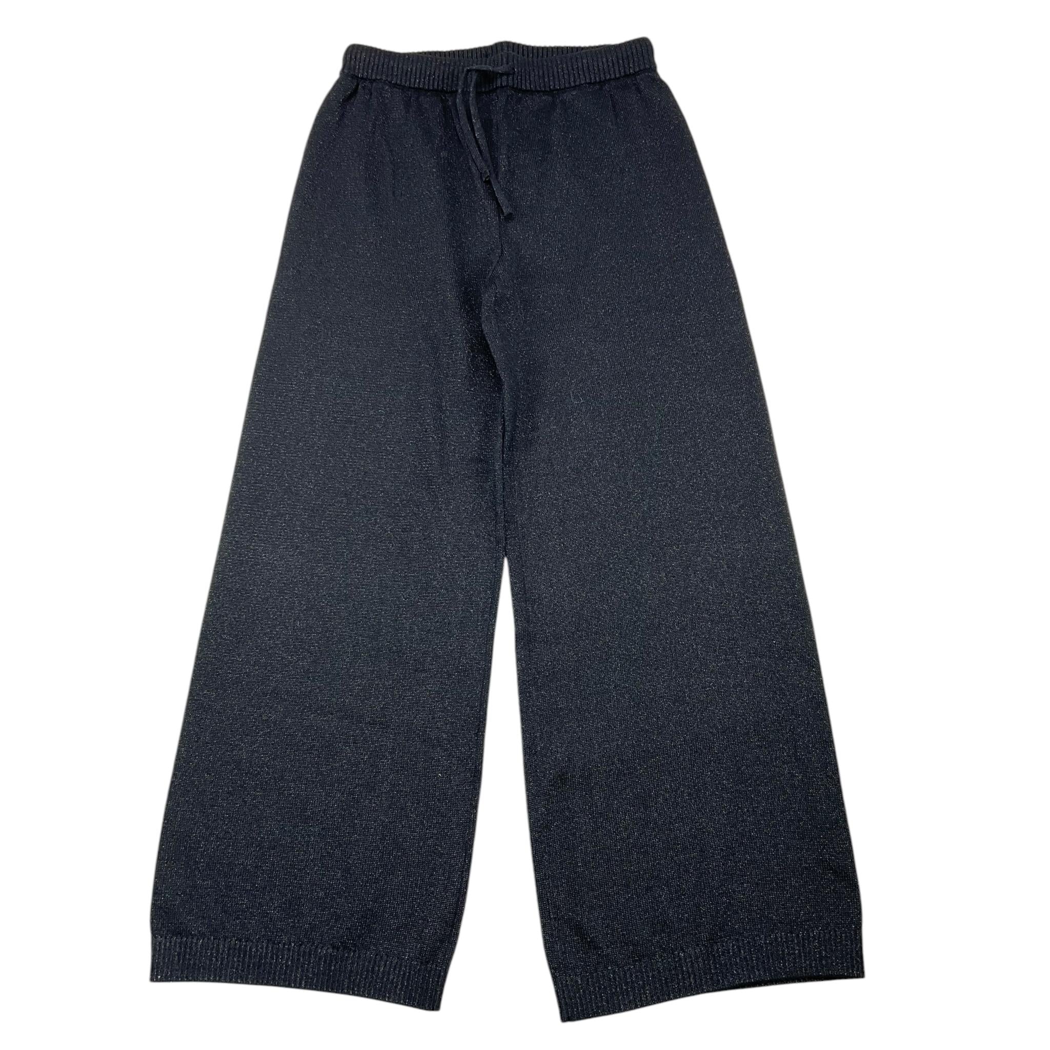 BOBOLI pantalone tinta unita modello palazzo glitterato Nero per Bambina 729356 NERO BOBOLI 