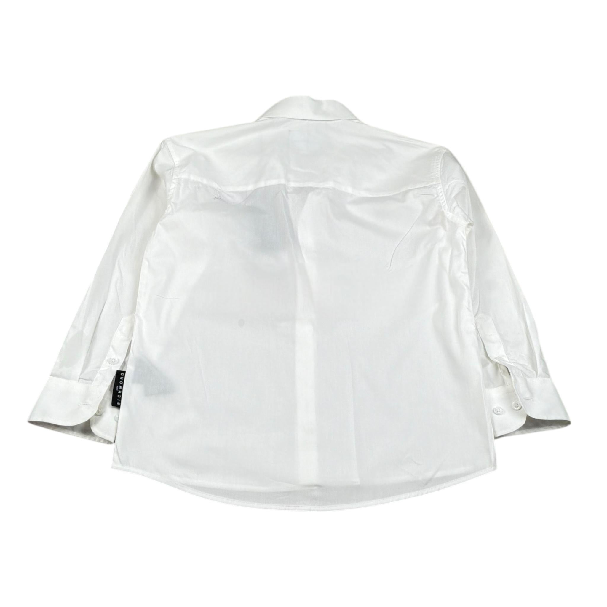 John Richmond Camicia Tinta Unita con Stampa per Bambino RBP26206CA BIANCO JOHN RICHMOND 