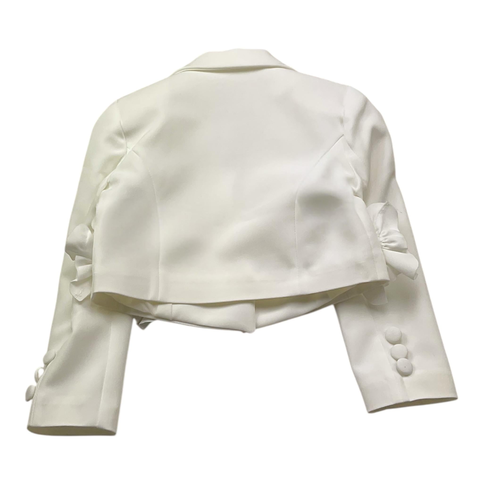 Fun & Fun Giacca Tinta Unita con Applicazioni per Bambina FNCBJS00989 BIANCO FUN & FUN 