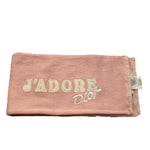 BABY DIOR sciarpa tinta unita con logo Rosa per Bambina D2B1ECH1 ROSA BABY DIOR 