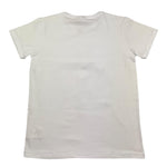 Daniele Alessandrini T-Shirt Girocollo Tinta Unita con Stampa In Contrasto per Bambino 1236M00195 BIANCO DANIELE ALESSANDRINI 
