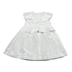 Elisabetta Franchi Abito Tinta Unita con Rouches per Bambina EGAB198XJ BIANCO ELISABETTA FRANCHI 