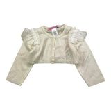 Liu Jo Plain Tulle Cream Shrug for Girls