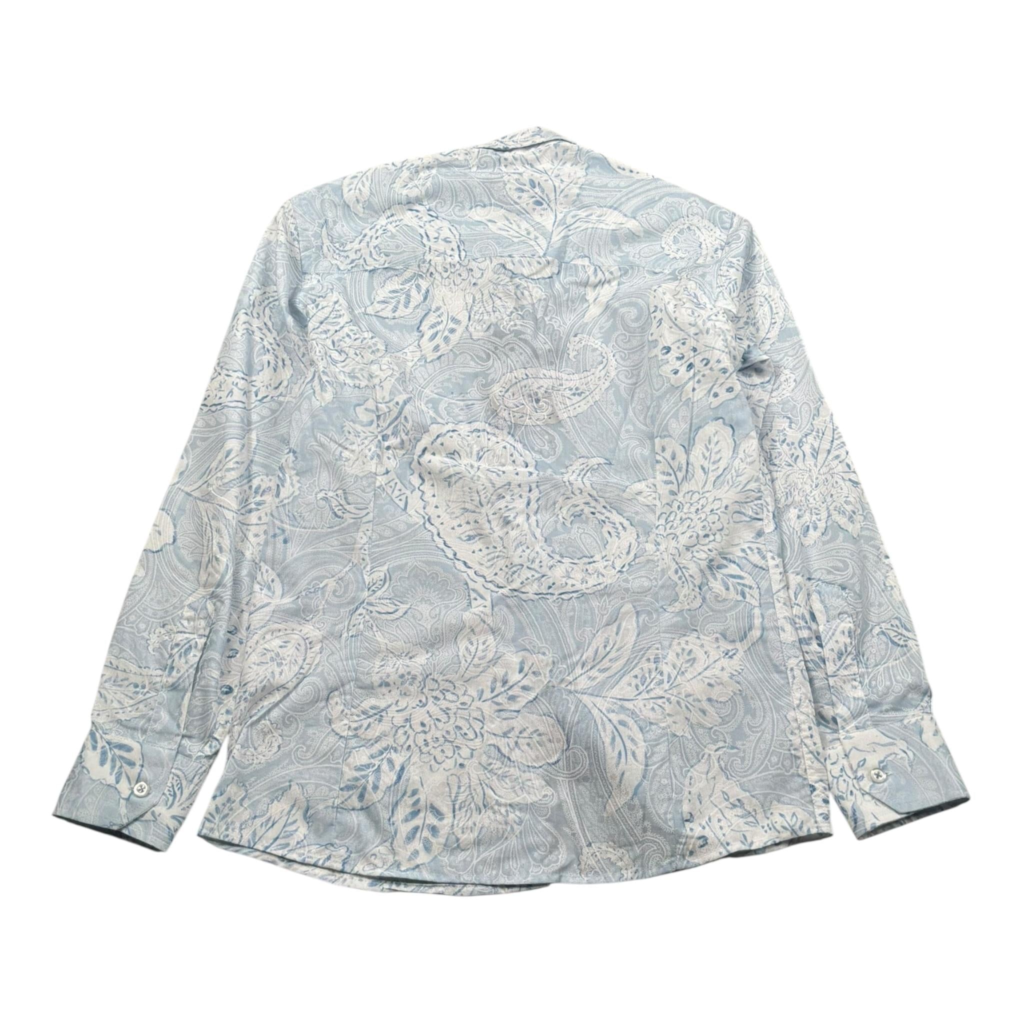 Emanuel Pris Camicia Tinta Unita Manica Lunga con Fantasia per Bambino ECM4162R AZZURRO EMANUEL PRIS 