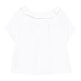 Il Gufo Camicia Mezza Manica Tinta Unita per Bambina P25CC107R0004X BIANCO IL GUFO 