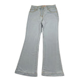 Kaos Jeans Tinta Unita Modello A Zampa per Bambina KS132 AZZURRO KAOS 