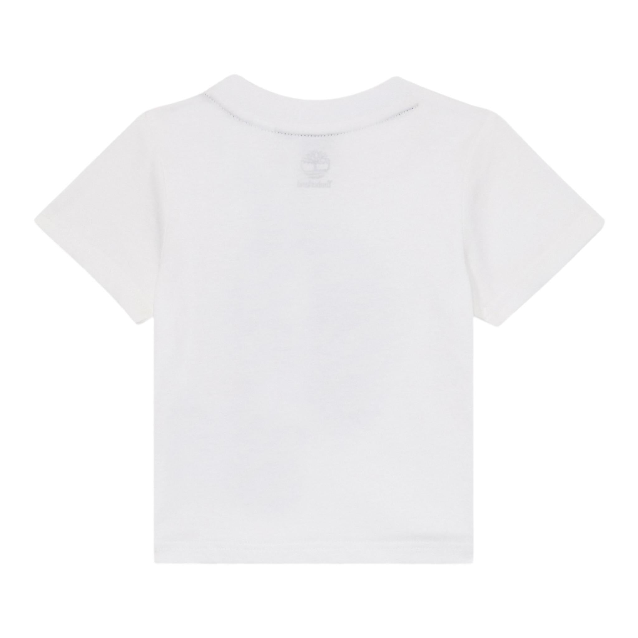Timberland T-Shirt Girocollo Tinta Unita con Stampa per Neonato T60506NX BIANCO TIMBERLAND 