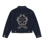 ROBERTO CAVALLI giubbino in denim tinta unita Blu per Bambina TJT42A BLU ROBERTO CAVALLI 