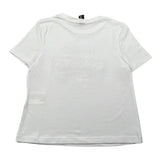 Naice T-Shirt Girocollo Tinta Unita con Stampa In Contrasto per Bambina 24128 BIANCO NAICE 