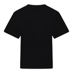 Moschino T-Shirt Girocollo Tinta Unita con Stampa per Bambina HHM060 NERO MOSCHINO 