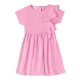 Sarabanda Abito Mezza Manica Tinta Unita per Neonata 0B231 ROSA SARABANDA 