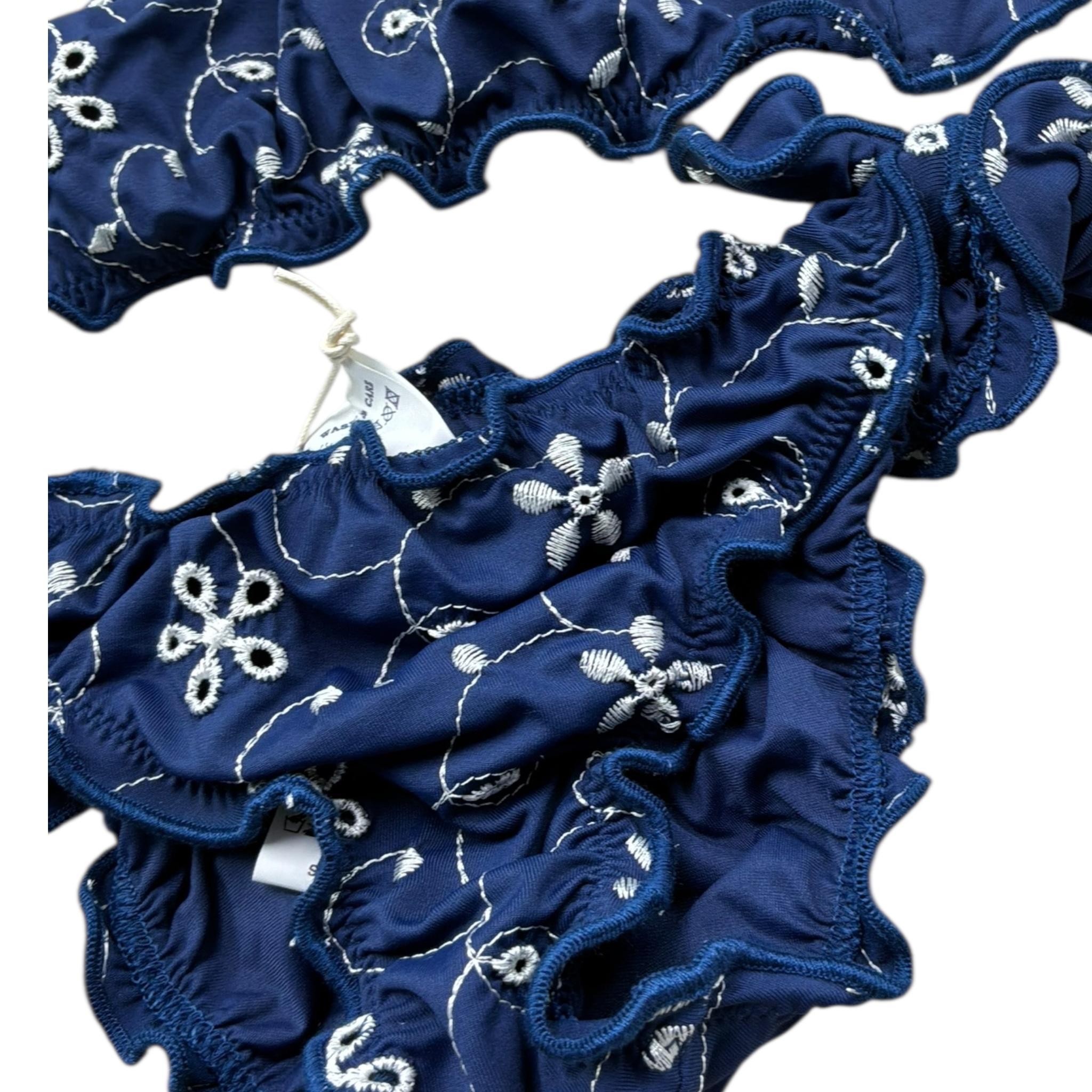 Saint Barth Costume 2 Pezzi Fascia-Slip per Bambina 00056L BLU SAINT BARTH 