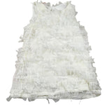Please Abito Tinta Unita con Tulle per Bambina AB25290G73 PANNA PLEASE 