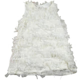 Please Abito Tinta Unita con Tulle per Bambina AB25290G73 PANNA PLEASE 