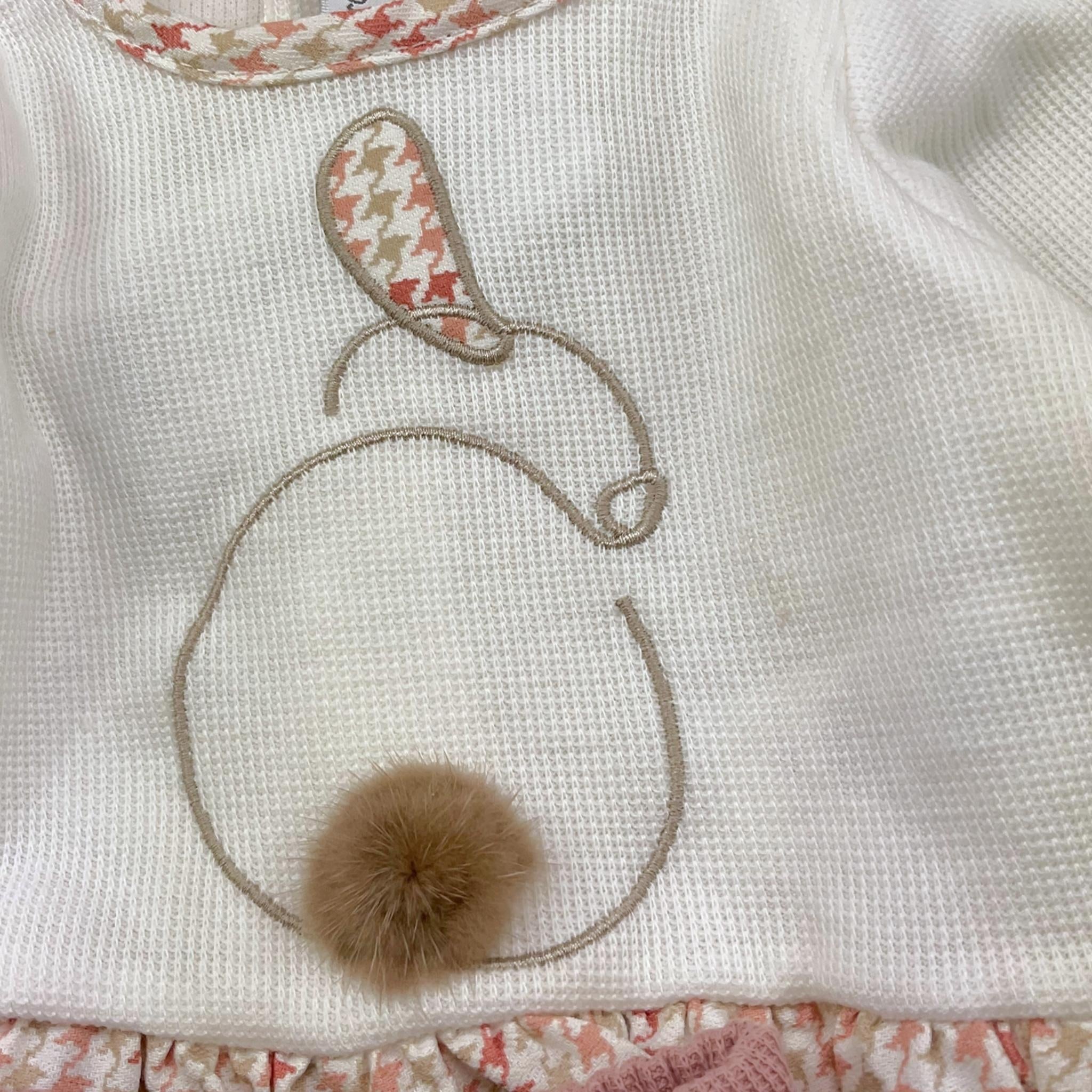 CALAMARO completo 2pz maglia-ghettina bicolore Bianco per Neonata 11024 BIANCO CALAMARO 