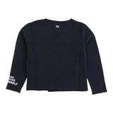 DOU DOU cardigan tinta unita con laccio Blu per Bambina DV4A00 BLU DOU DOU 