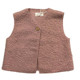 TEDDY E MINOU gilet tinta unita teddy Rosa per Bambina I24GD012PE027XJ ROSA TEDDY E MINOU 
