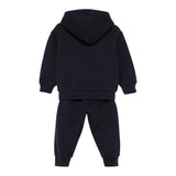 IL GUFO completo 2 pezzi felpa-pantalone tinta unita Blu per Neonato A24DP507M0107 BLU IL GUFO 