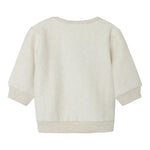 NAME.IT felpa chiusa girocollo tinta unita con stampa  Panna per Neonato 13233468 PANNA NAME.IT 