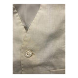 Gugu Gaga Solid Color Button Down Vest Cream For Newborn