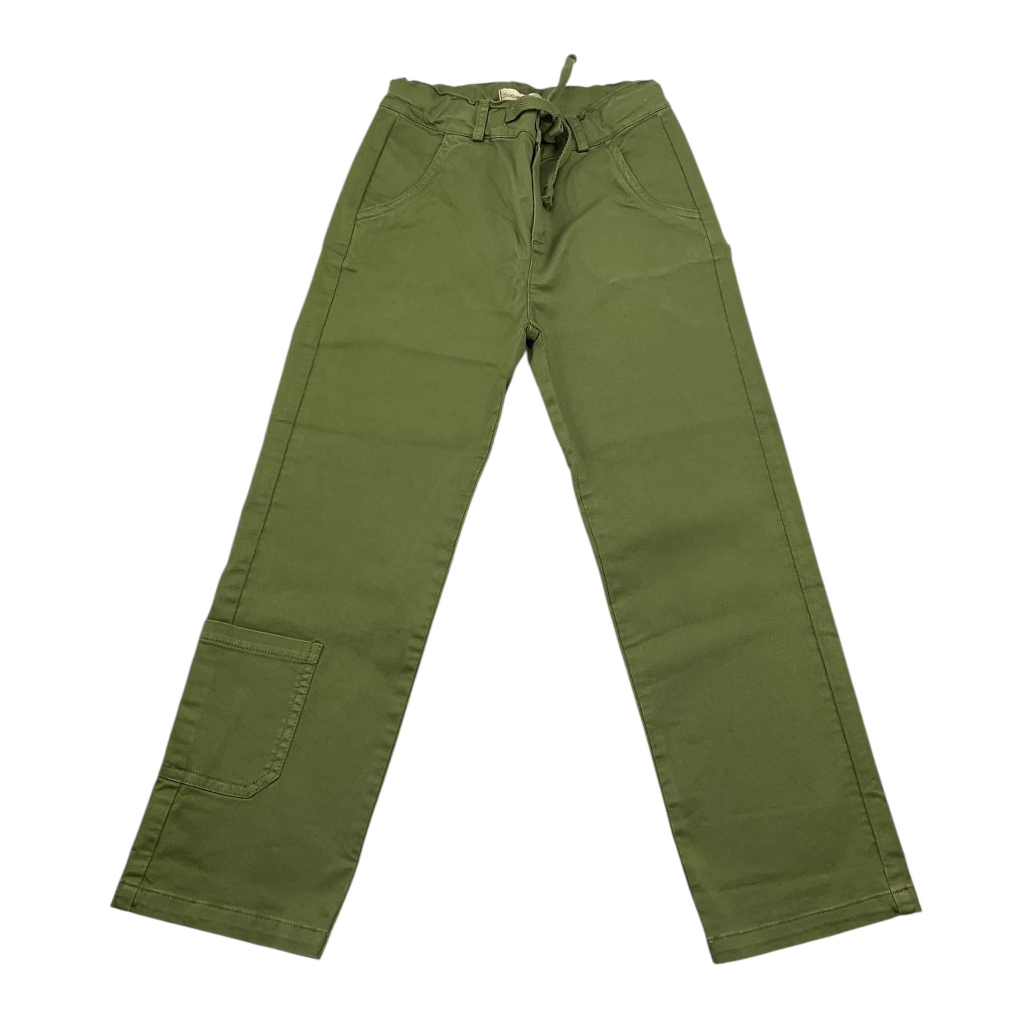 Zhoe & Tobiah Pantalone Tinta Unita con Elastico In Vita per Bambino J&P12M VERDE ZHOE & TOBIAH 