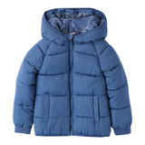 MINI BANDA giubbino tinta unita con zip e cappuccio Blu per Neonato 3A633X BLU MINI BANDA 