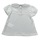 M+E' T-Shirt Tinta Unita con Colletto per Neonata UE1773NX BIANCO M+E' 