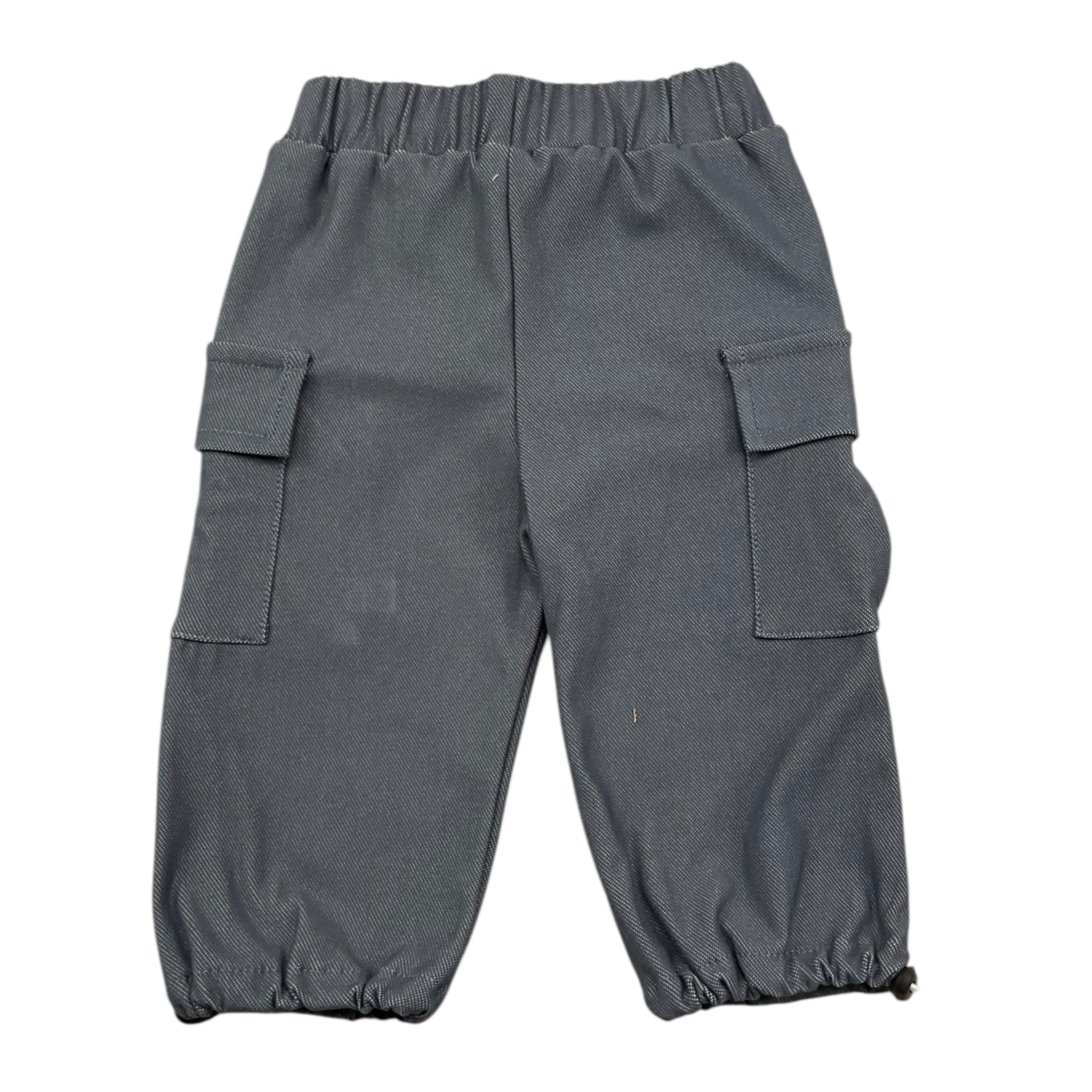 BAMBOOM+BABIES pantalone tinta unita con elastico in vita Blu per Neonato 693 BLU BAMBOOM+BABIES 