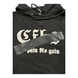 CFBS felpa chiusa con cappuccio tinta unita con stampa Nero per Bambino CSEF2006 NERO CFBS 