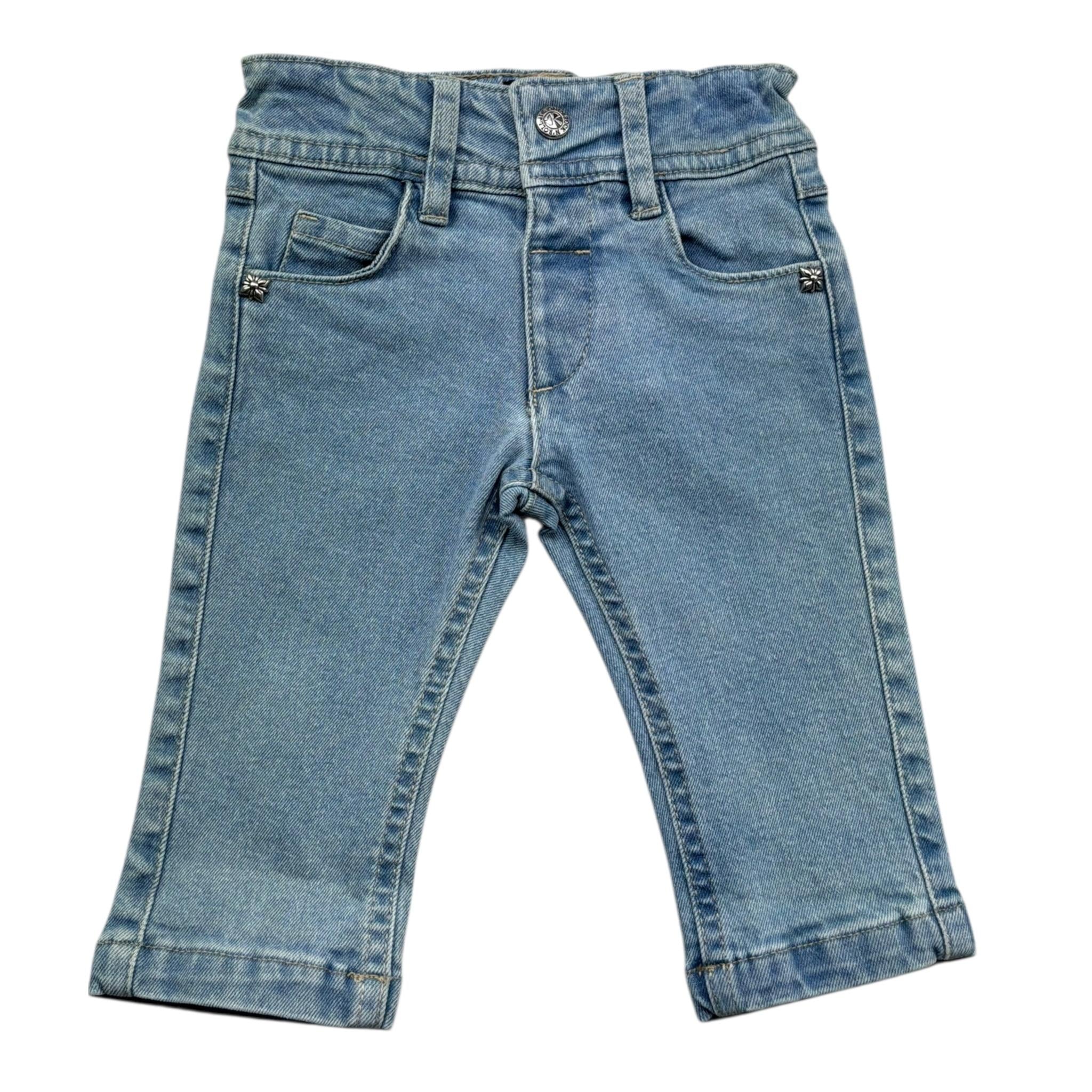 John Richmond Jeans Tinta Unita con Girovita Regolabile per Neonata RIP26097FE AZZURRO JOHN RICHMOND 